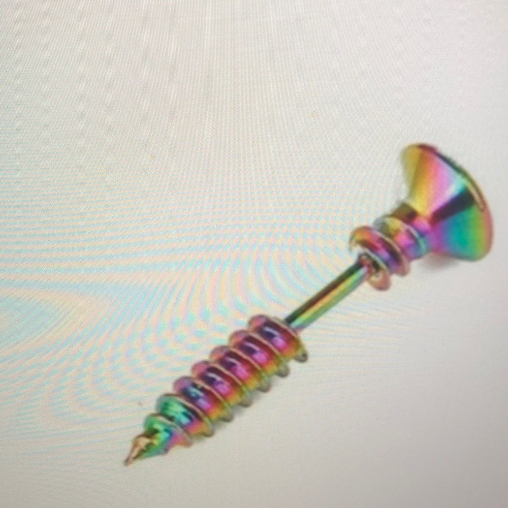 Rainbow Screw Earring